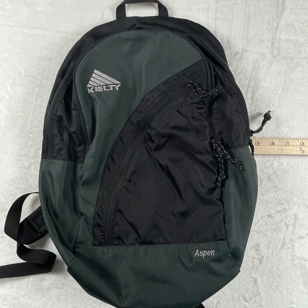 Kelty Aspen Backpack Black Charcoal Hiking Daypack Gorpcore Rugged Minimalist